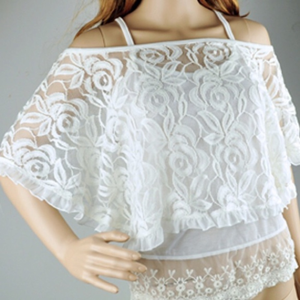 Zeago Lace 2-Piece Off The Shoulder Top